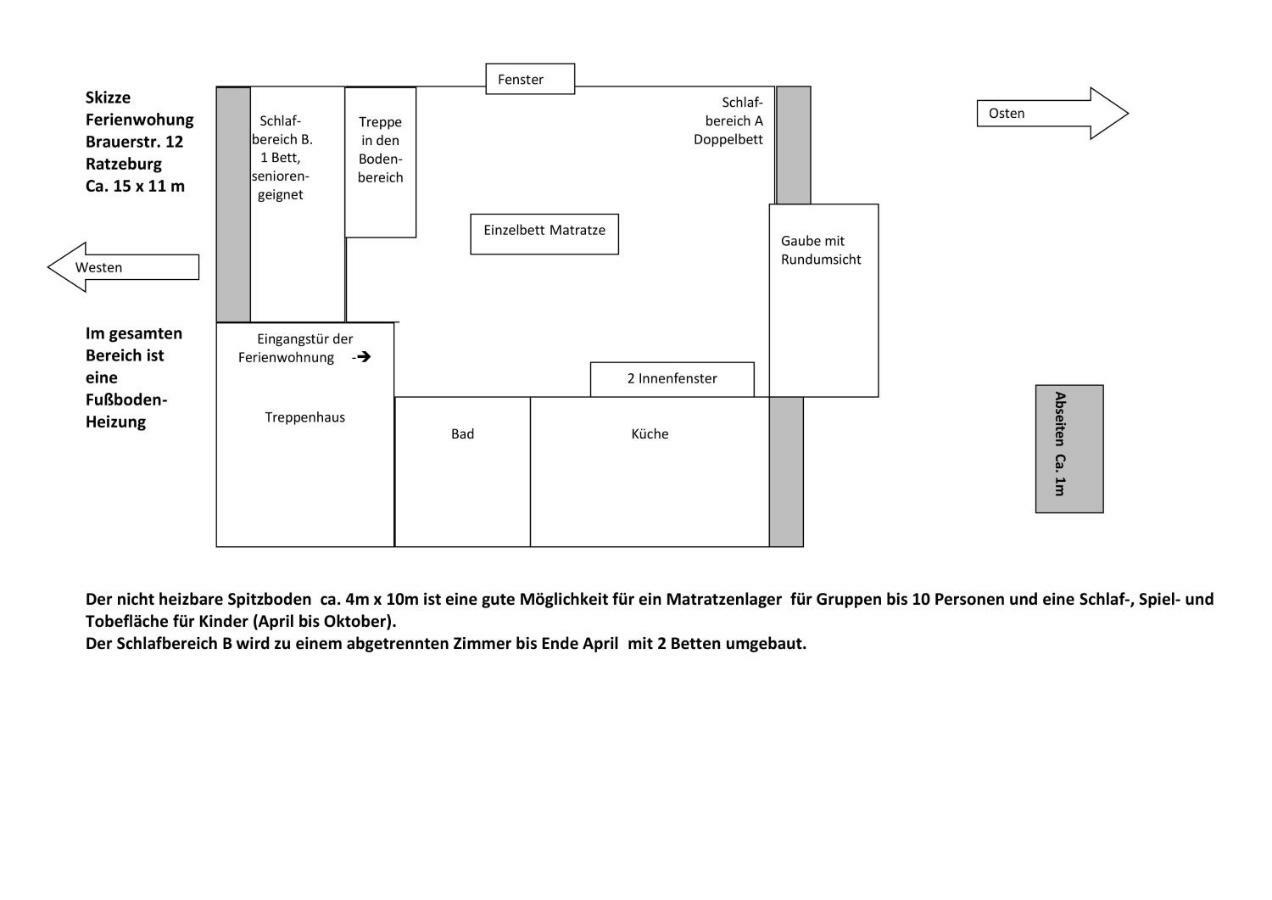 Traumhafte Ferienwohnung Ratzeburg Exterior foto